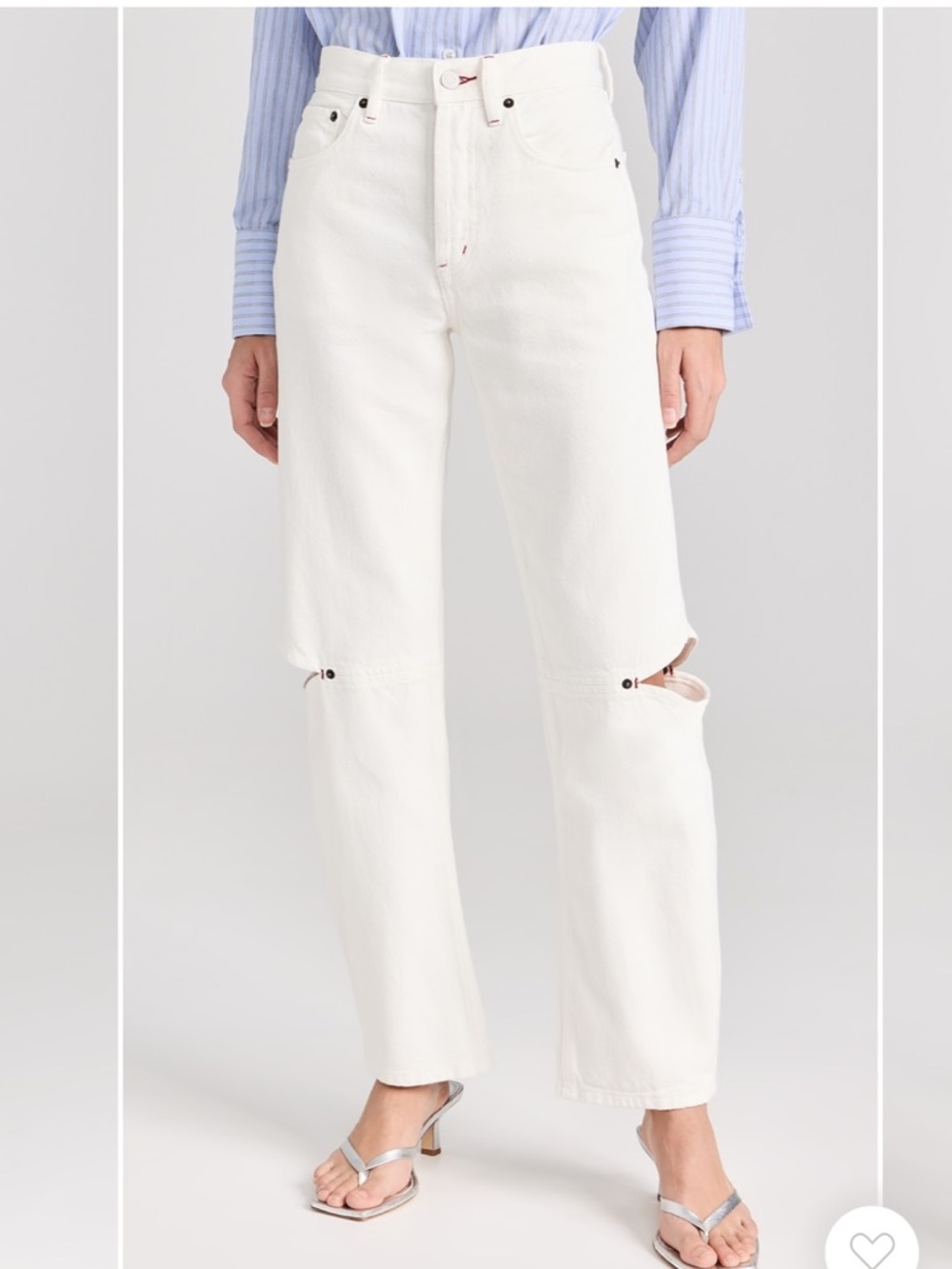 Still Here White Cowgirl Jeans
